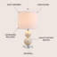 Lampe de table 19 po coquillage Bonilla