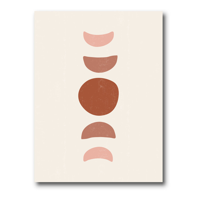 Minimal Moon Phases - impression sur toile, Toile tendue, H 32 po x l 16 po x P 1 po