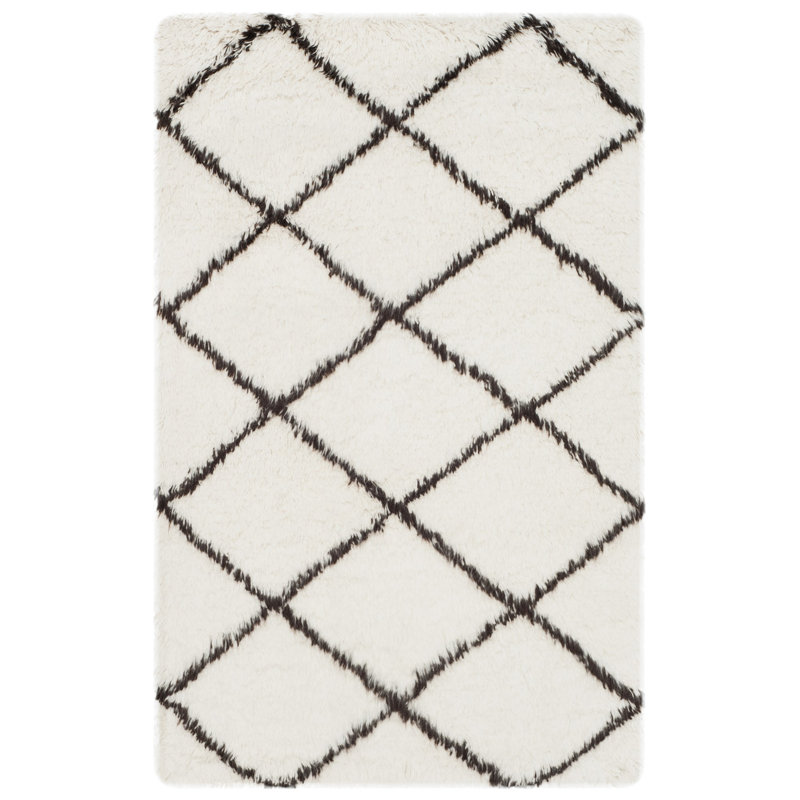 Erica Hand Tufted Wool Geometric Rug, Rectangle 3' x 5'