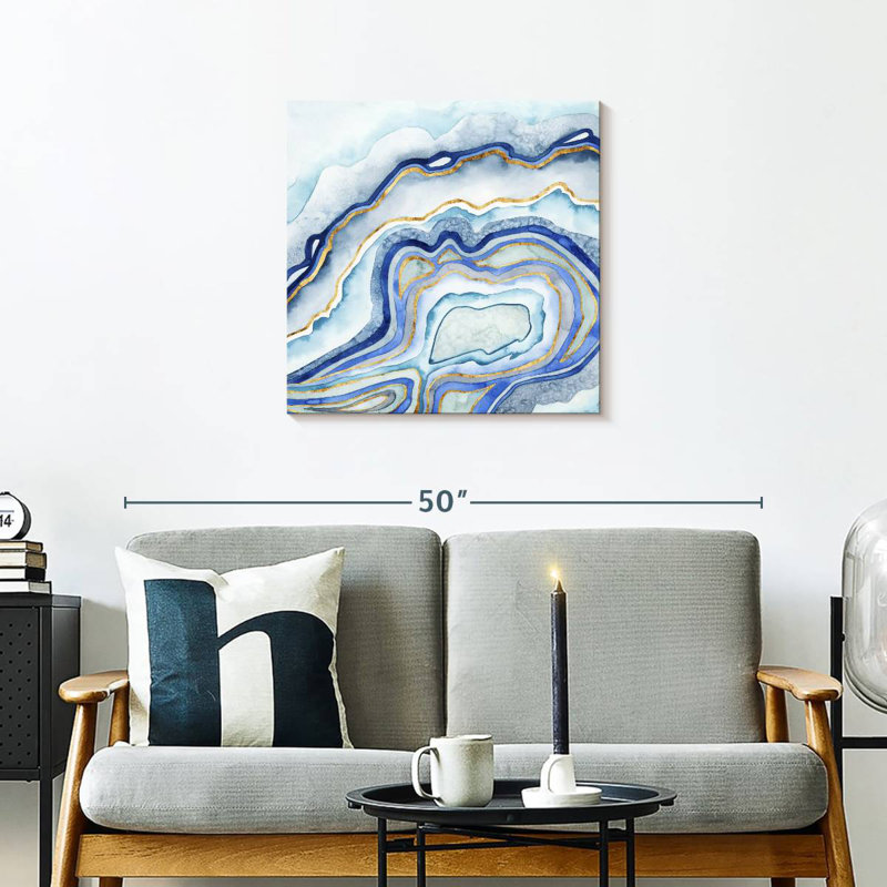 Avery Cobalt Agate II, 24" H x 24" W