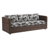 Kilimanjaro 90'' Wide Outdoor Wicker Patio Sofa with Sunbrella Cushions