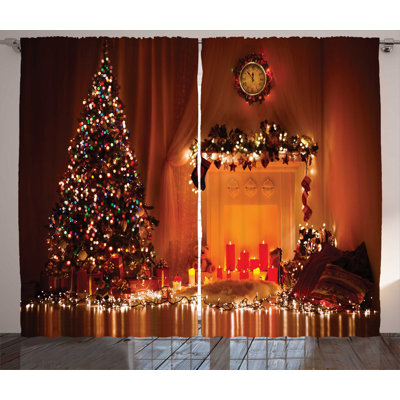 Semi-Sheer Rod Pocket Curtain Panels