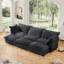 Canapé-lit surdimensionné à 3 places avec 3 repose-pieds et canapé-lit Living Room