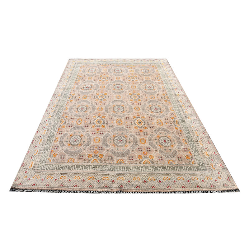 Rectangle Hand Knotted Wool Area Rug