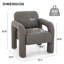 Fauteuil rembourré tonneau -1370981169