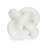 5" White Resin Knot Tabletop Sculpture
