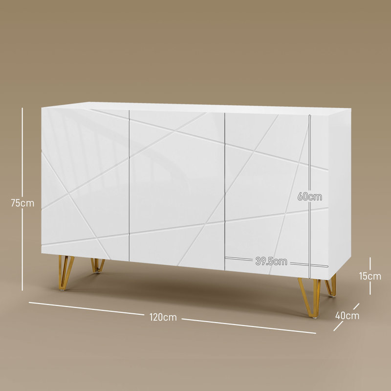 Rech 120cm Sideboard, White
