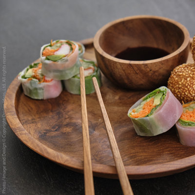Bol à salade en bois Millwood Pines Admiranda