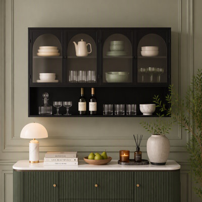 47.25"Glass Wall Cabinet Storage