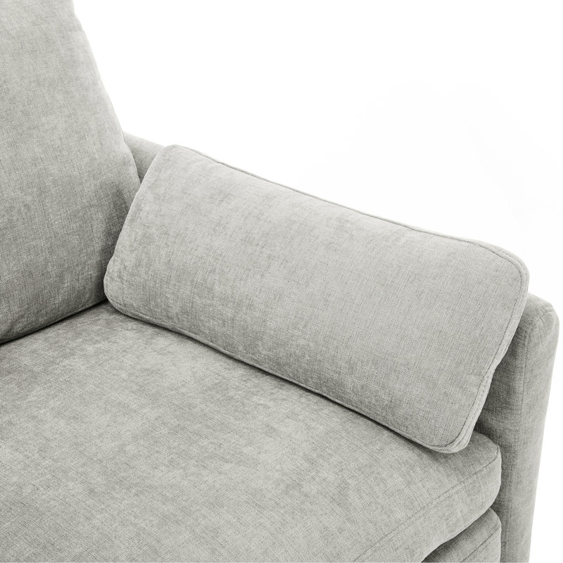 Canapé rembourré surdimensionné Comfy Cloud Canapé, Gris clair