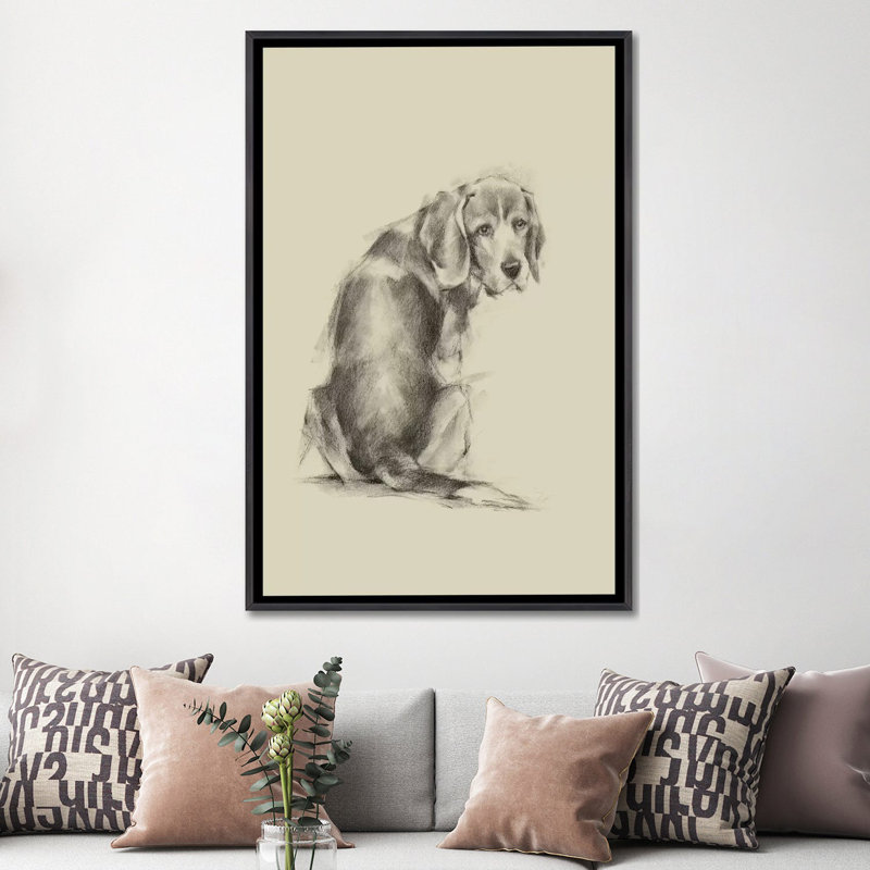 "Puppy Dog Eyes I" par Ethan Harper, reproduction d’art, Pas de tapis, H 60 po x l 40po x P 1,5 po