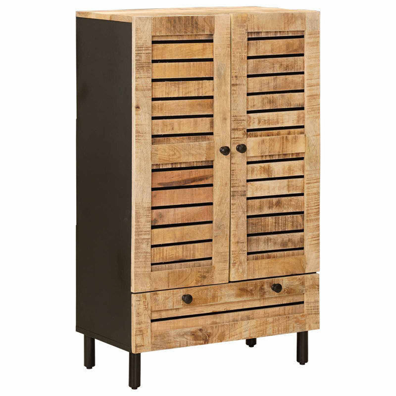 60 cm W Solid Wood Highboard