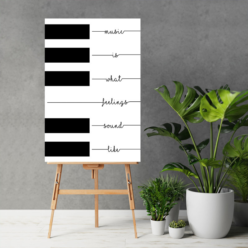 «Piano Keys», impression sur toile tendue, H 20 po x l 16 po x P 2 po