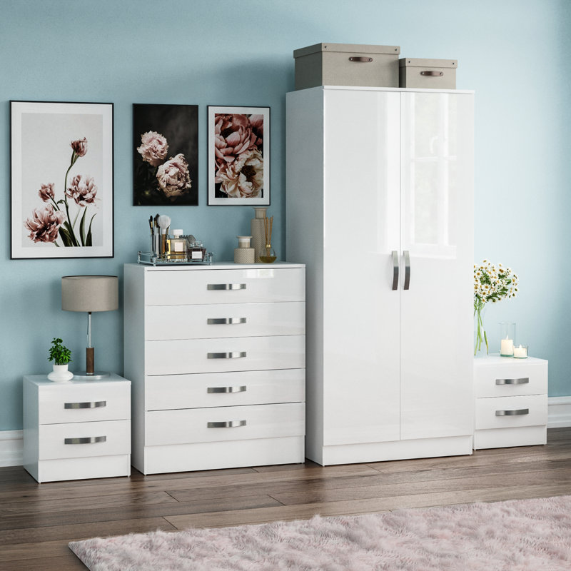 Arkadij Piece Bedroom Set, White