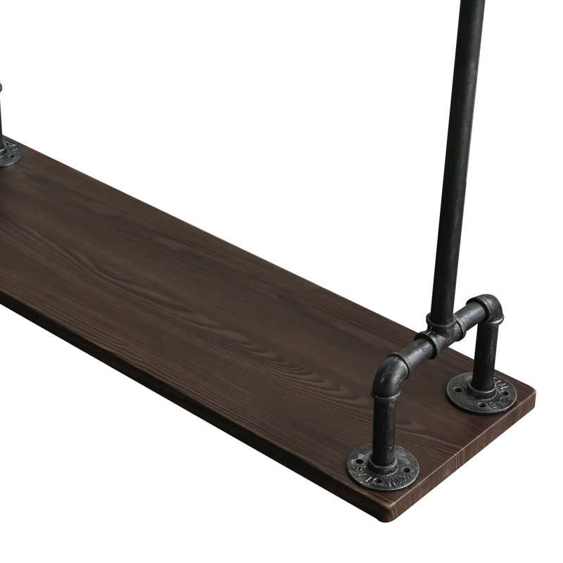 Jadah 39.37'' Rolling Industrial Pipe Clothing Rack