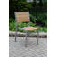 SoHo Teak Aluminum Outdoor Stacking Sidechair-210719846
