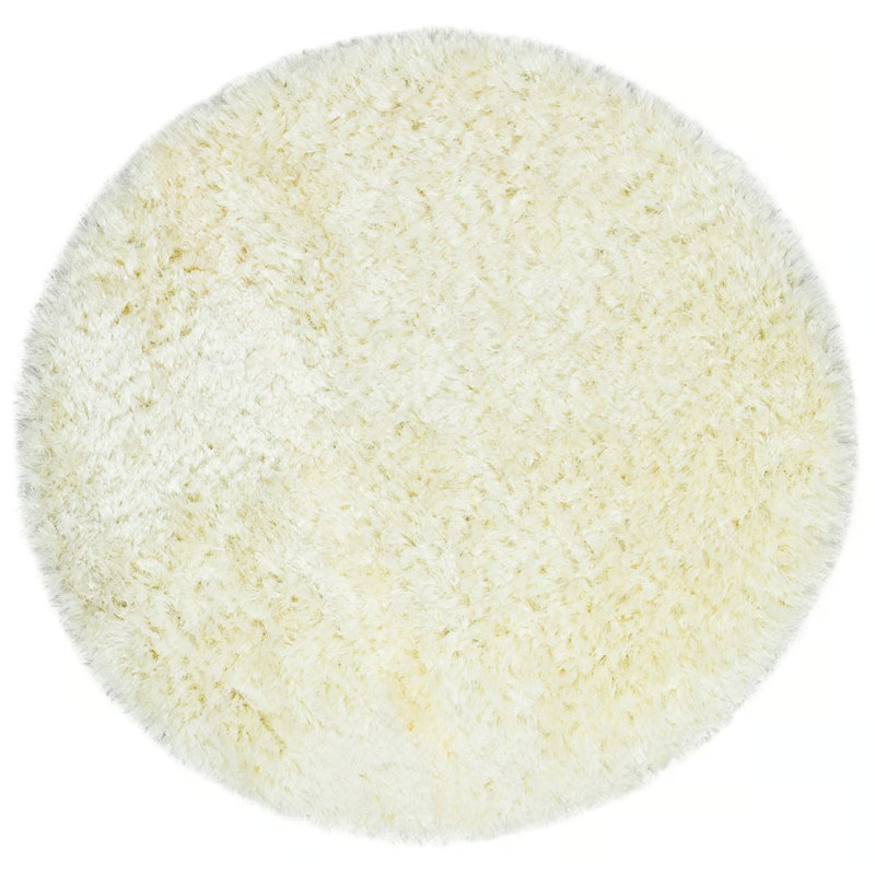 Tapis rond en coton Tulisia, Rond 4 pi 11 po