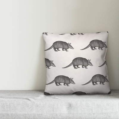  Armadillo Pattern Throw Pillow