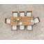 Sirmans 8 - Person Acacia Wood Patio Dining Set with Extendable Rectangular Table-351288908-351288910-366468020