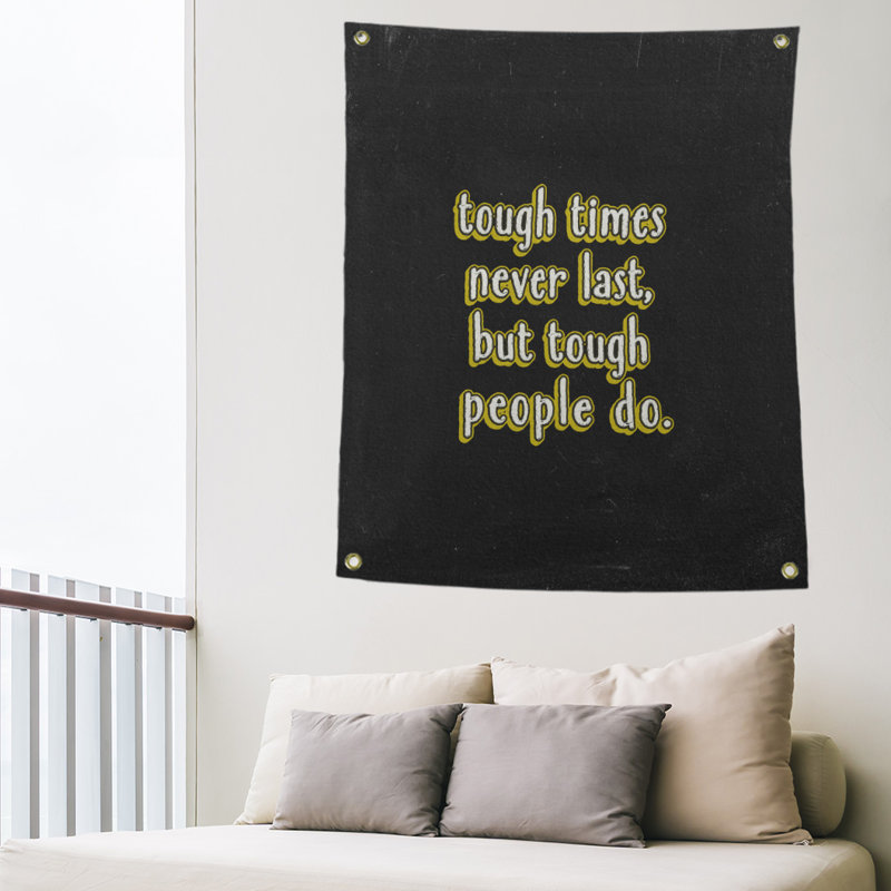 Tapisserie tableau noir en polyester rigide times quot, H 36 po x l 26 po, Jaune