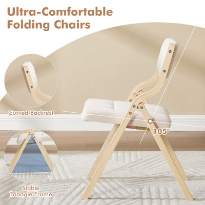 Versatile Soft-Padded Folding Chair: Perfect for Dining and Relaxation