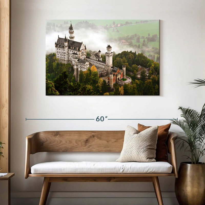 Lilie Misty Neuschwanstein Castle, H 30 po x l 45 po