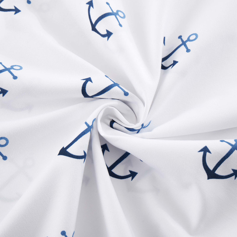 Draps en microfibre classiques pour enfants, Simple extra long, Ancres de bateau