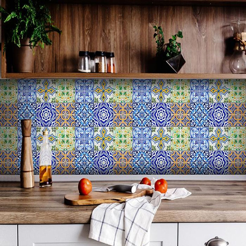 Carrelage mosaïque auto-adhésif en vinyle Lima, H 5 po x l 5 po x P 0,1 po