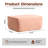 37'' Wide All-Foam Upholstered Ottoman No Assembly Needed-674507464