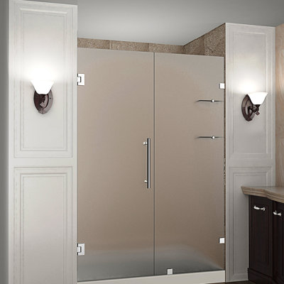 Nautis GS 51" x 72" Hinged Completely Frameless Shower Door