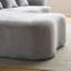 Canapé modulaire à compression complète avec méridienne incurvée, canapé modulaire en chenille, haute densité pour le salon en appartement