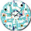 Horloge murale rétro Mid-Century-40745591