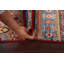 Tapis Kazak à teinture végétale noué à la main 3 x 5
