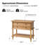 Table de chevet 1 tiroir Hicks en bois massif l 28,4 po avec prises intégrées et ports USB-693973442
