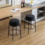 Alonsa Swivel Backless Boucle Upholstered 68cm Counter Stool with Steel Frame (Set of 2)-1701201848-1701201855