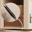 Beige Modern Manufactured wood rotating bookshelf