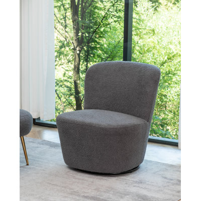 Berrier Boucle Swivel Barrel Chair