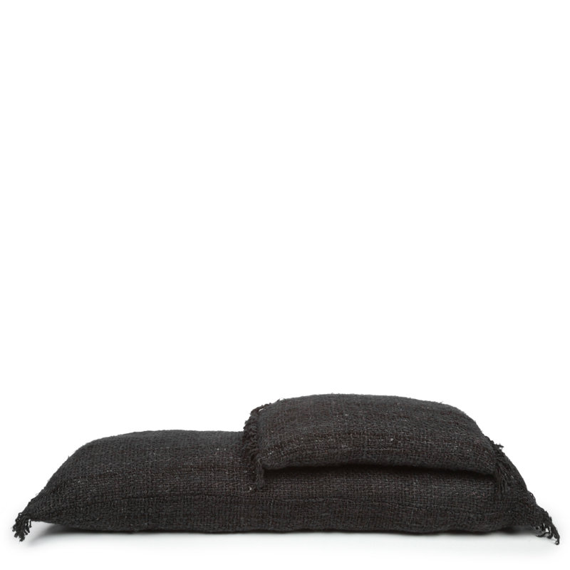 Rectangular Cushion Cover, Black