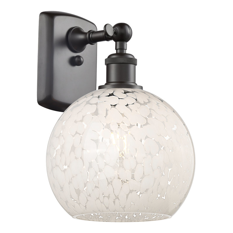 Berganzo Steel Armed Sconce, 11" H x 8" W x 8.13" D, Oil Rubbed Bronze