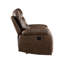 Causeuse inclinable en cuir brun GEL Match