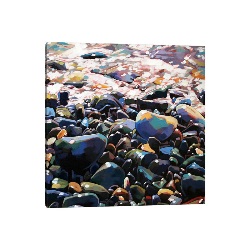 Pebbles II par Kevin Lowery - Toile tendue avec châssis, estampe numérique sur toile tendue, H 12 po x l 12 po x P 0,75 po