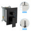 Ceiling Mounted Complete Shower System with Rough-in Valve with 12 Inches Rain Shower Head-60391497