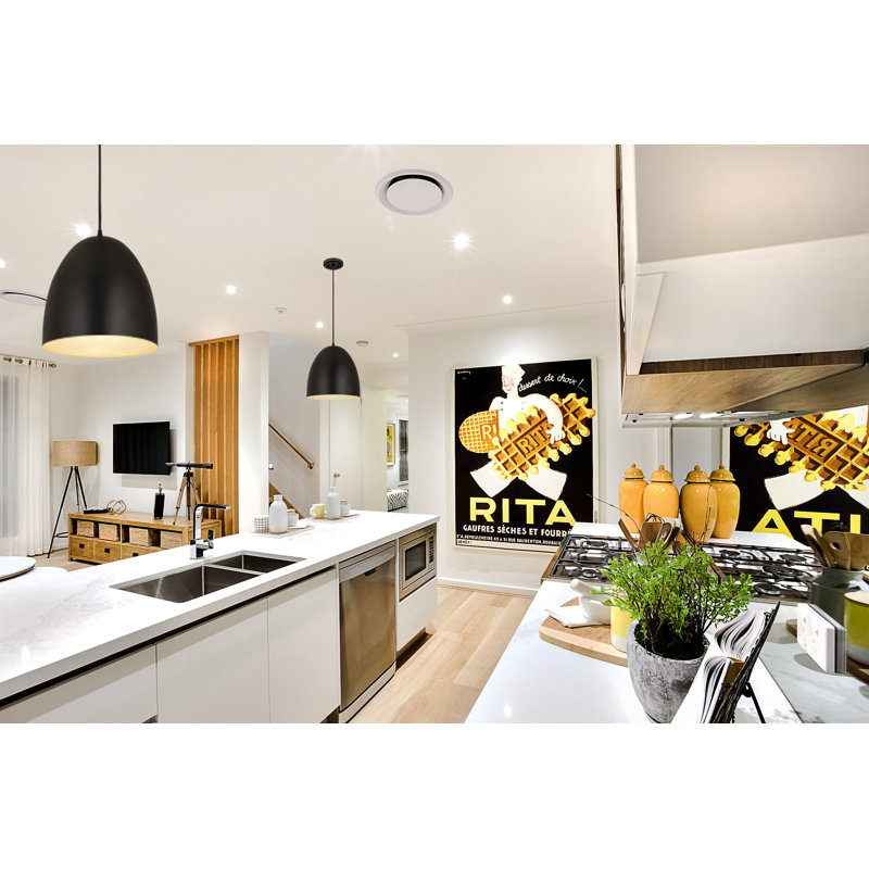 Havertown 1 - Light Single Pendant, 15.5" H x 12" W x 12" D, Matte Black, Black