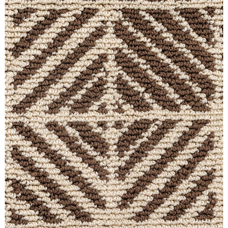 Brown/Cream Area Rug