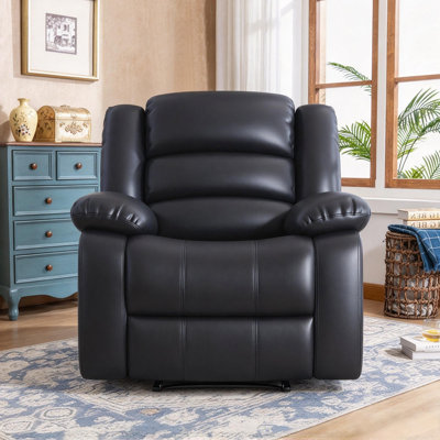 Fauteuil inclinable en similicuir de 38 po Emryn