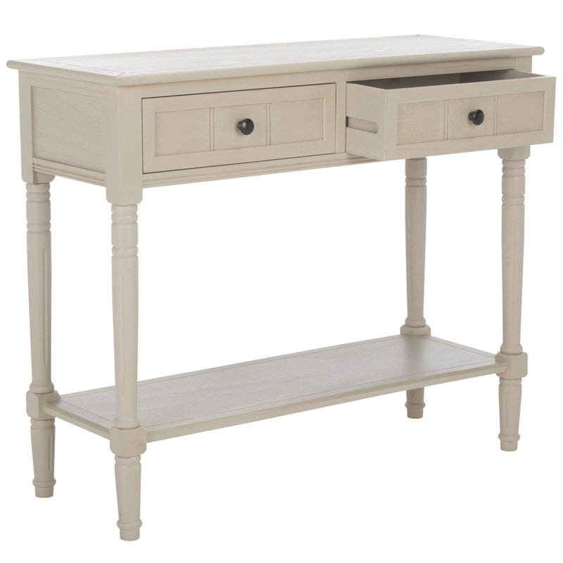Console en bois massif 35,8 po Malmesbury, Gris rétro