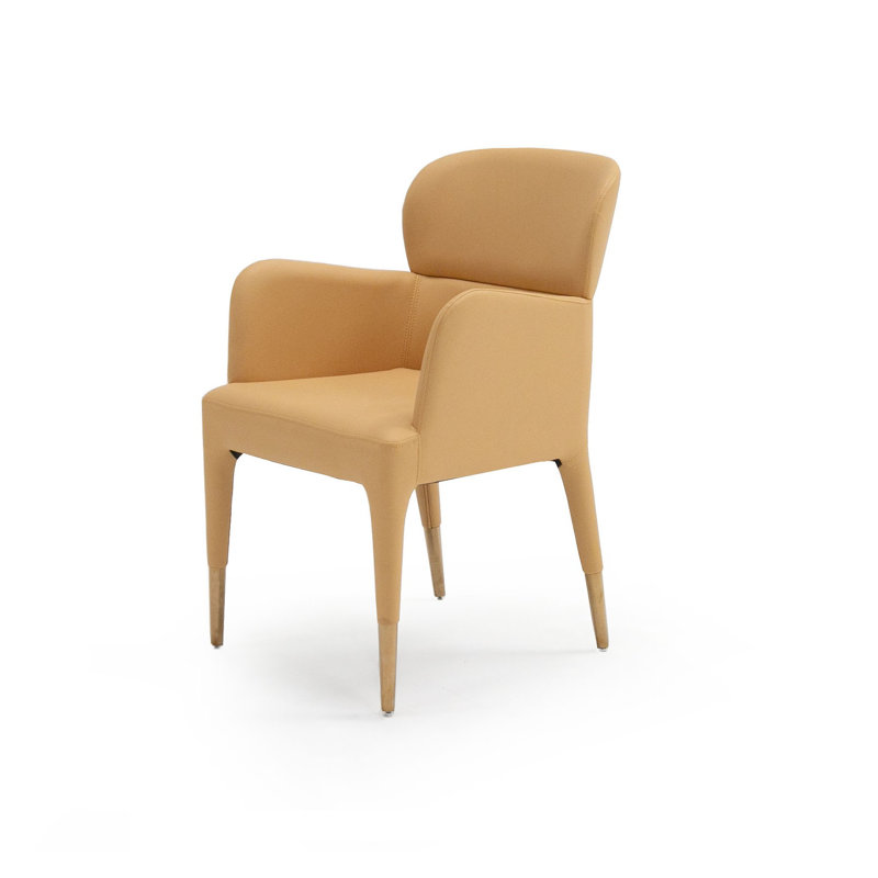 Fauteuil rembourré Mclain, Orange