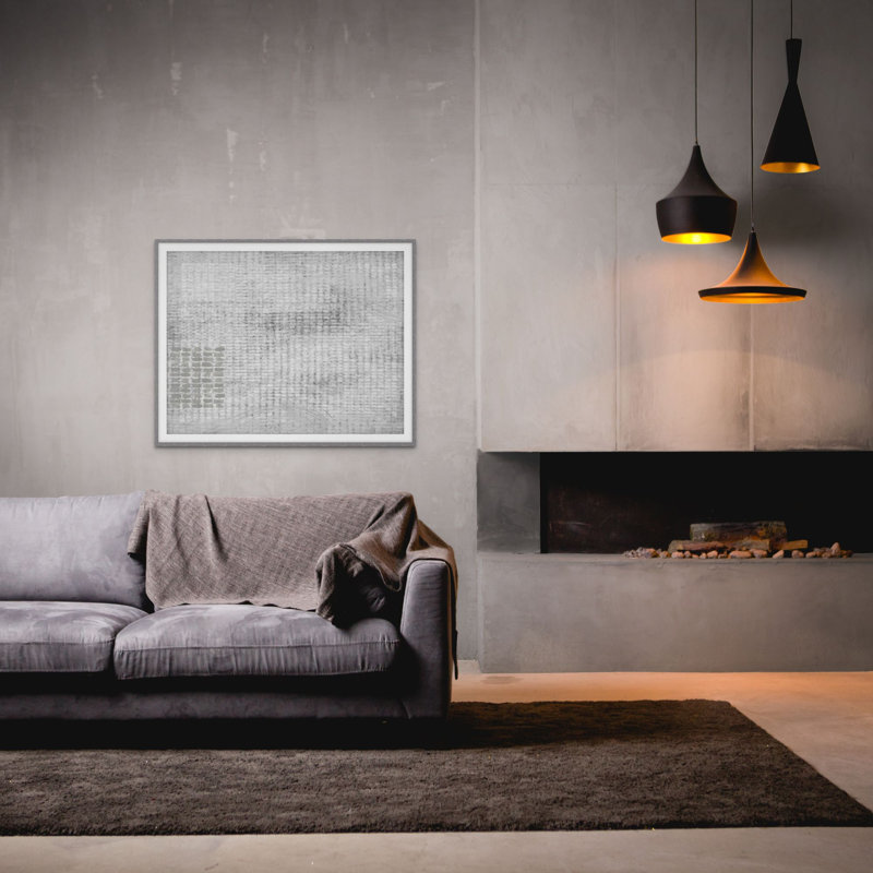 Bestud Gray 1 Framed Print, 14" H x 16" W x 2" D