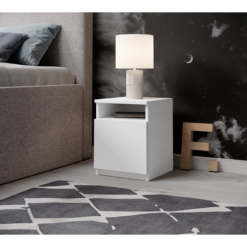 Raoof 30cm W Manufactured Wood Bedside Table