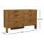 Commode 6 tiroirs Agardi - brun